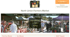 Desktop Screenshot of northunionfarmersmarket.org