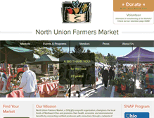 Tablet Screenshot of northunionfarmersmarket.org